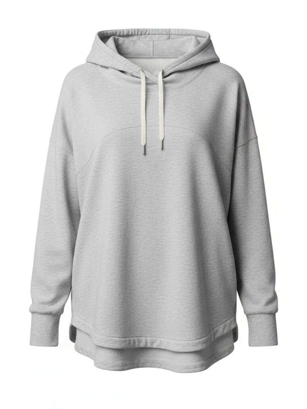 DSG Light Gray Pullover Hoodie with Drawstring size Large